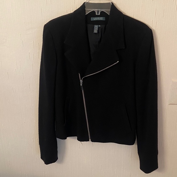 Lauren Ralph Lauren Black Asymmetric Blazer - Picture 1 of 7